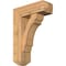 Ekena Millwork Olympic Craftsman Smooth Bracket w/ Offset Brace, Western Red Cedar, 7 1/2"W x 22"D x 30"H BKT0806X22X30OLY04SWR - alternate 1